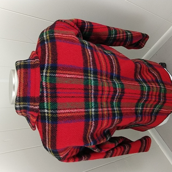 Wool Pullover Windowpane, Green, Blue, Yellow - Picture 3 of 6